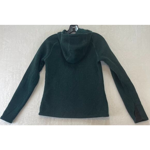 SmartWool Womens XS Hudson Trail Full Zip Fleece Sweater Jacket Hoody Green - Picture 4 of 16